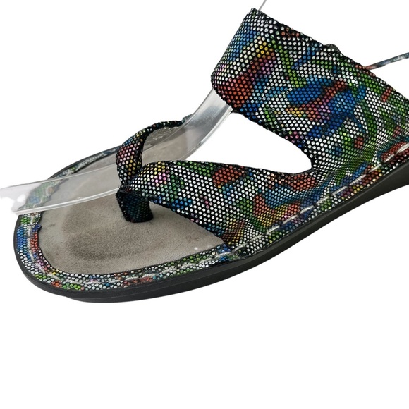 Alegria by Pg Lite Women's Val-376 Floral Colorful Genuine Leather Sandals sz 41 - Picture 11 of 16